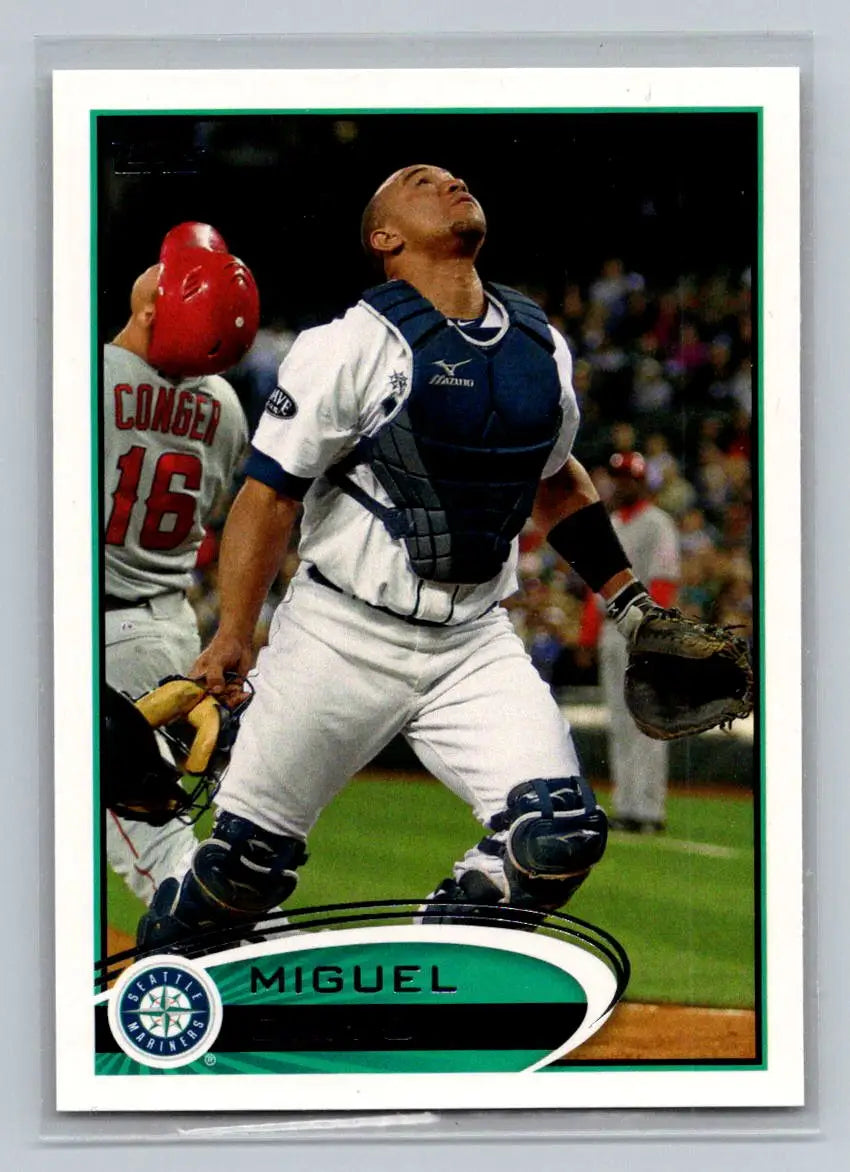 2012 Topps #118a Miguel Olivo Seattle Mariners baseball card collectible item