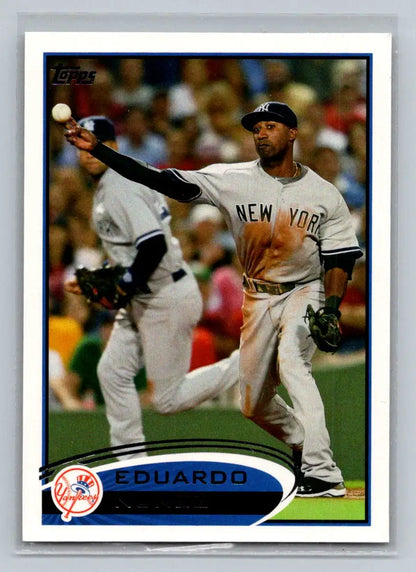 Baseball card of Eduardo Nunez from 2012 Topps #126a New York Yankees
