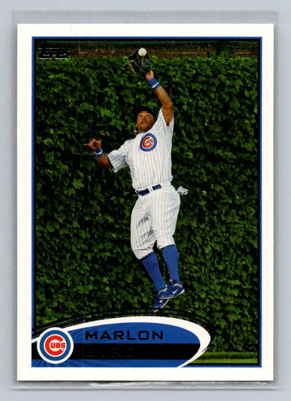 Marlon Byrd 2012 Topps #144a baseball card featuring the Chicago Cubs