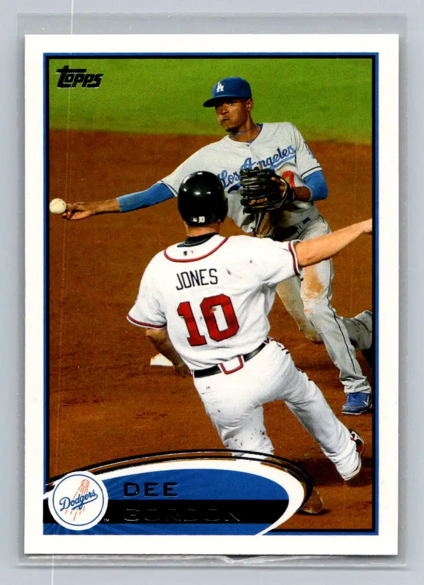 2012 Topps #161a Dee Gordon Baseball Trading Card for Los Angeles Dodgers Fans