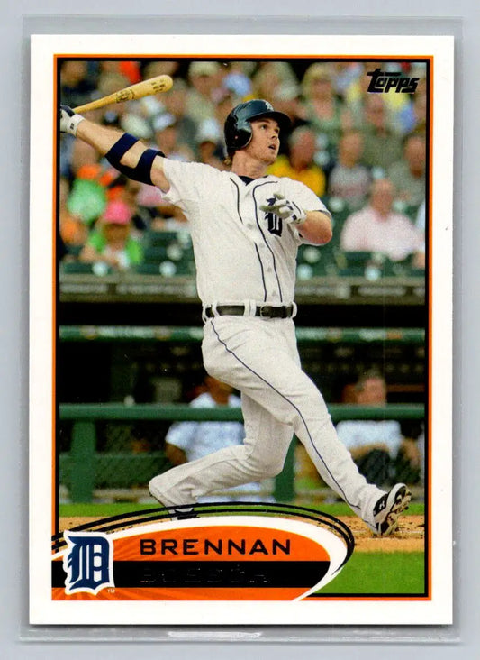 2012 Topps #166a Brennan Boesch Detroit Tigers baseball card for collectors
