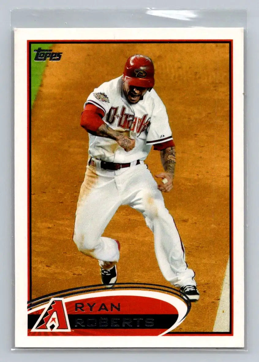 2012 Topps #173a Ryan Roberts Arizona Diamondbacks baseball card display image