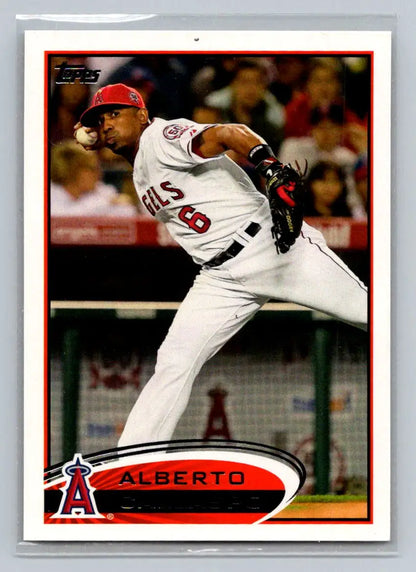 Alberto Callaspo baseball card from 2012 Topps #189b Los Angeles Angels collection