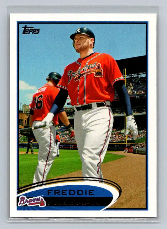 2012 Topps #215b Freddie Freeman Atlanta Braves baseball card collectible item