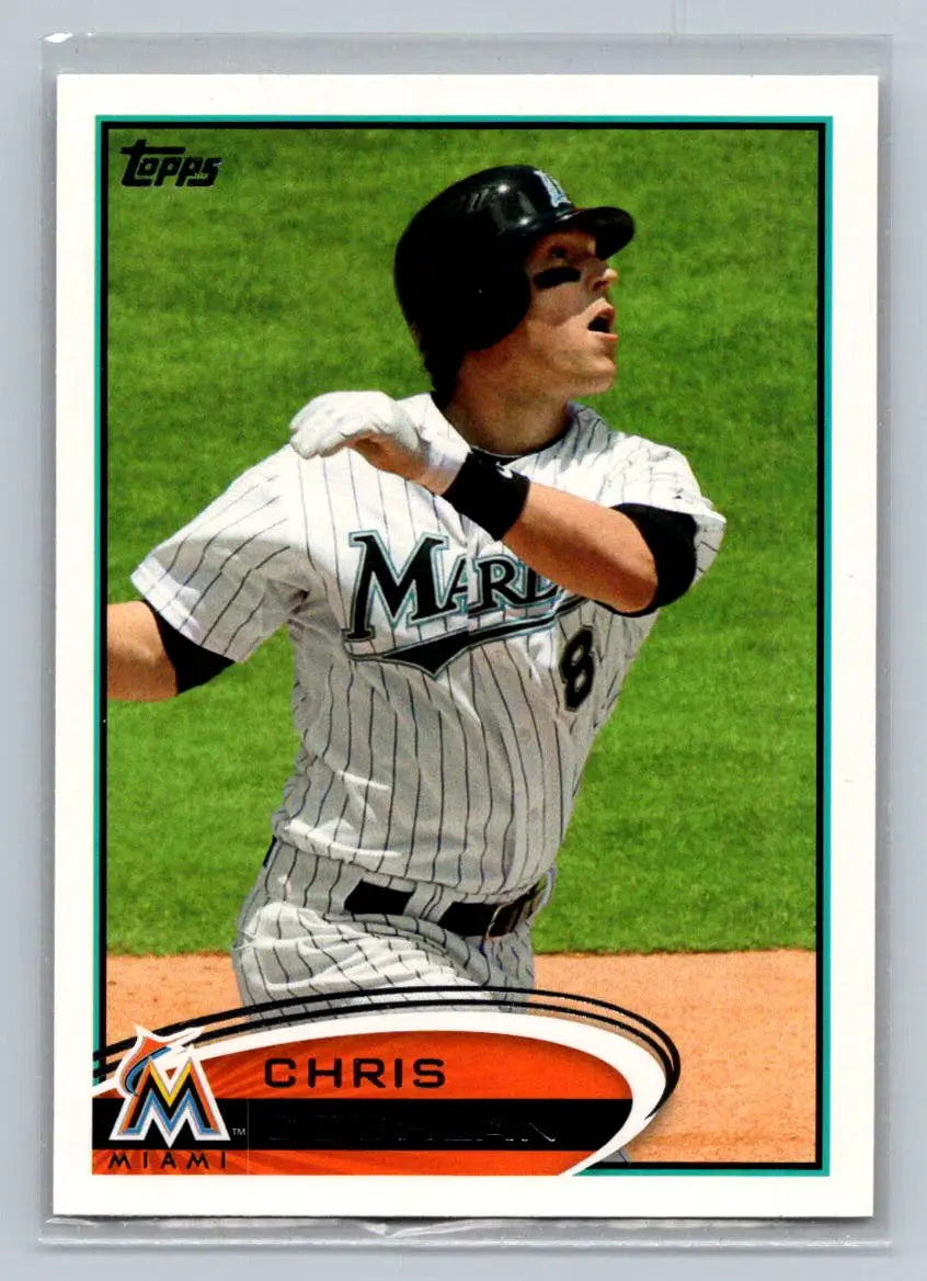 Baseball card of Chris Coghlan from 2012 Topps #222a Miami Marlins collectible