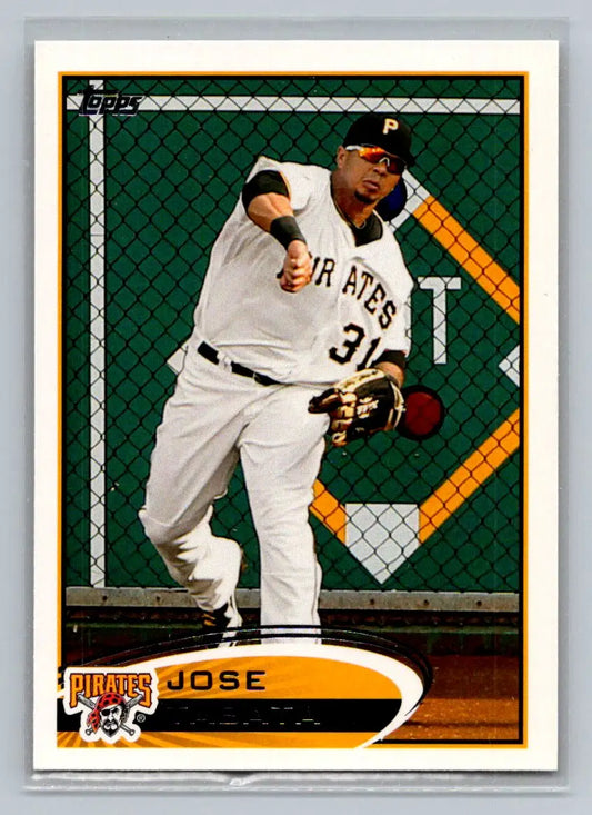 Baseball card of Jose Tabata from 2012 Topps #236a Pittsburgh Pirates