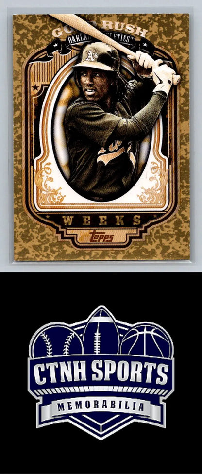 2012 Topps #26 Jemile Weeks Gold Rush Wrapper Redemption Baseball Trading Card