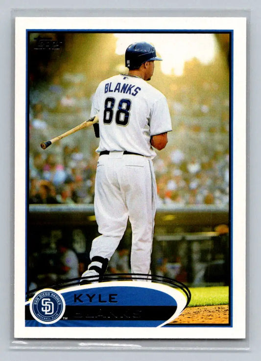 2012 Topps 261a Kyle Blanks San Diego Padres baseball card front view
