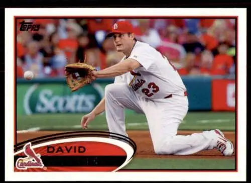 David Freese 2012 Topps #273 baseball card with original gloss, NM-MT condition