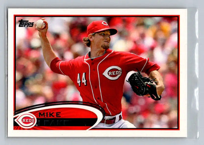 2012 Topps 308a Mike Leake Cincinnati Reds baseball card front view