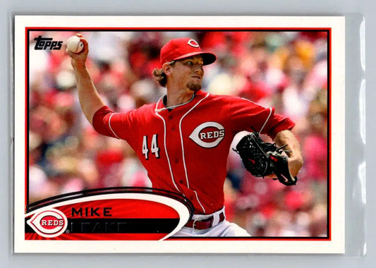 2012 Topps 308a Mike Leake Cincinnati Reds baseball card front view
