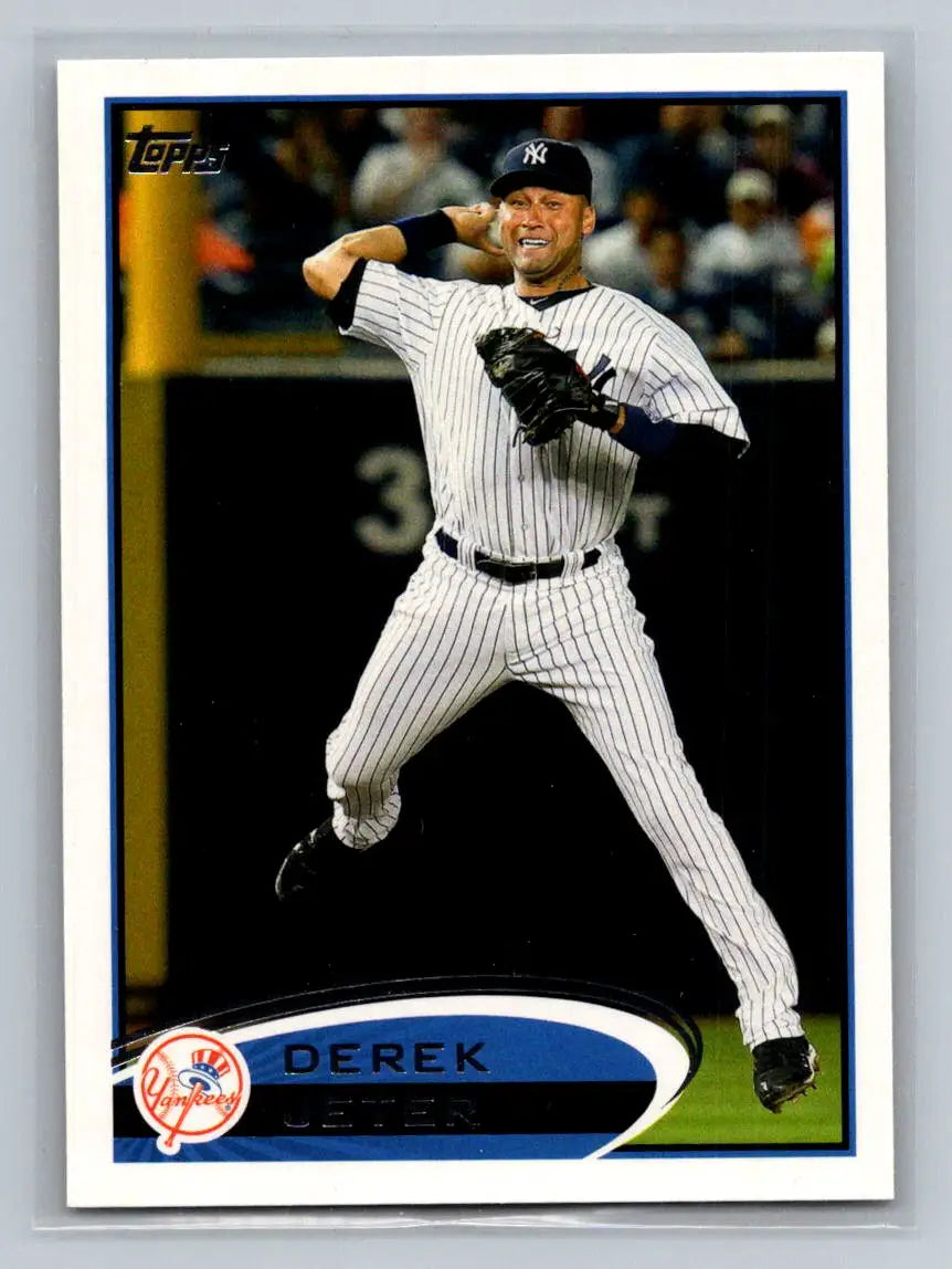 Derek Jeter baseball card from 2012 Topps #30a featuring the New York Yankees