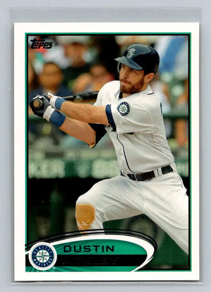 2012 Topps Dustin Ackley baseball card featuring Seattle Mariners player 315a Dustin Ackley