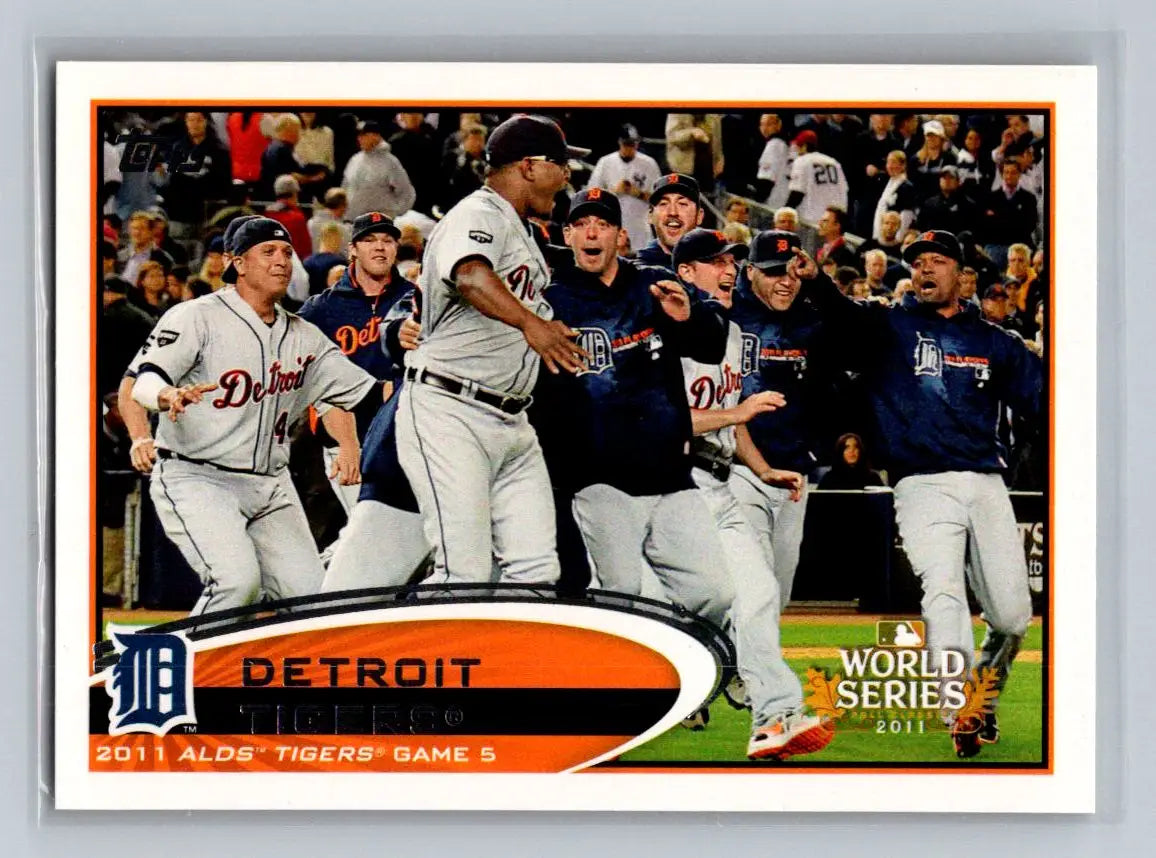 Detroit Tigers baseball card from 2012 Topps #32 trading cards collection