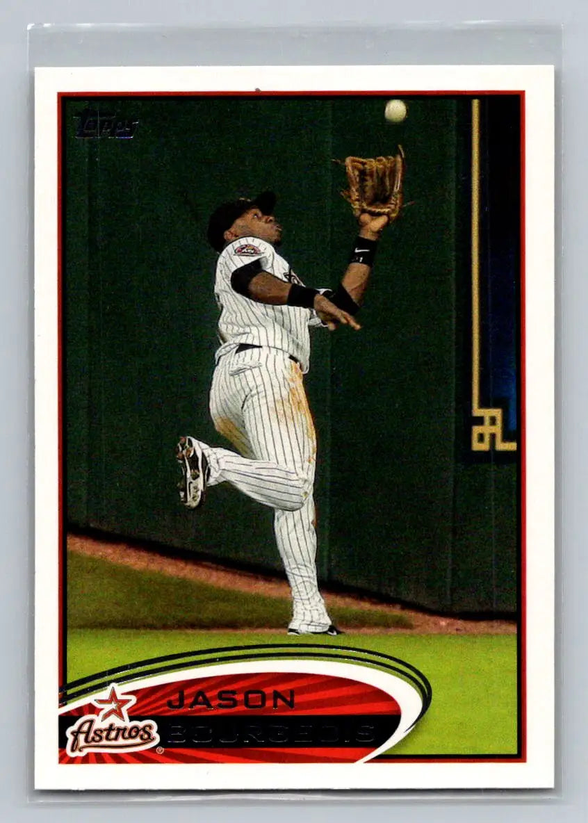 Baseball card of Jason Bourgeois 321a Jason Bourgeois Houston Astros 2012 Topps