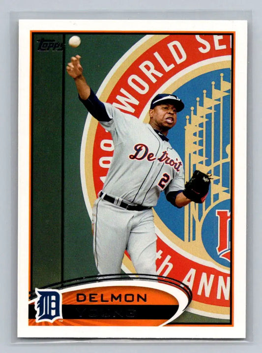 2012 Topps #65b Delmon Young Detroit Tigers baseball card collectible item