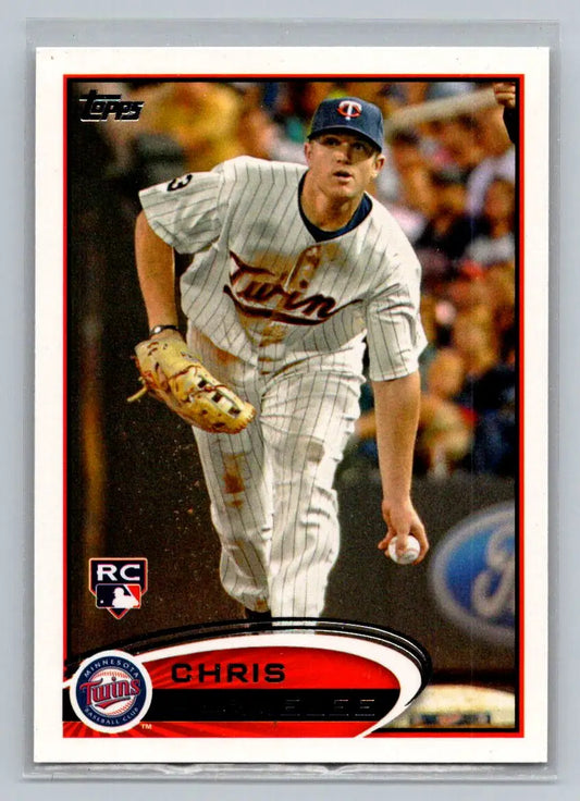 Baseball card of Chris Parmelee from 2012 Topps #95a Minnesota Twins Rookie