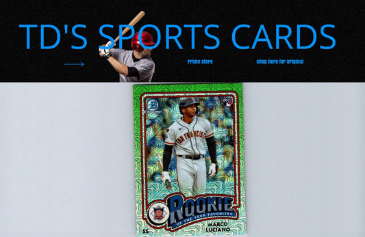 David Ortiz classic walk-off baseball card from 2012 Topps CW-4 collection featuring Marco Luciano rookie