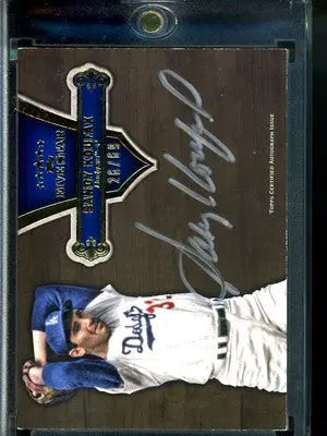 Signed Sandy Koufax baseball card from 2012 Topps Five Star Baseball series
