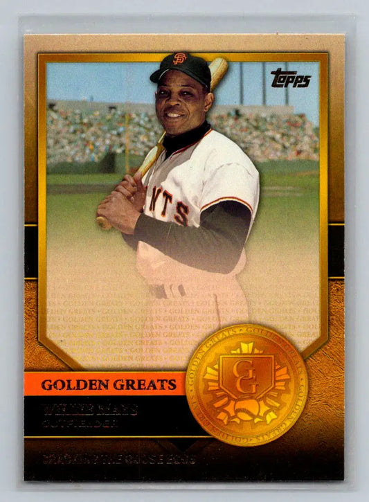 Willie Mays baseball card from 2012 Topps Golden Greats San Francisco Giants collection