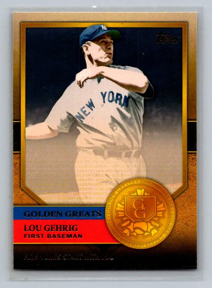 Lou Gehrig Golden Greats baseball card from the 2012 Topps collection
