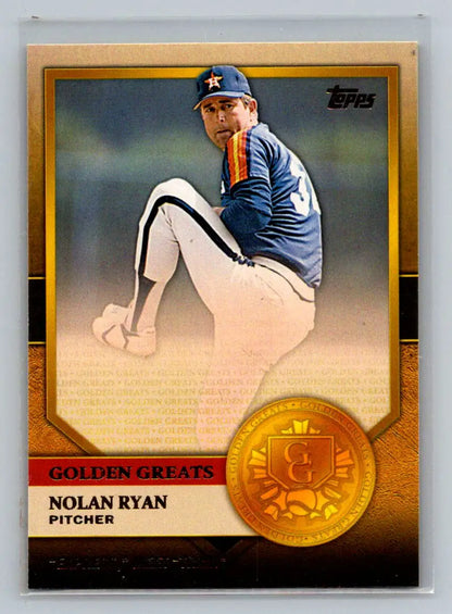 Nolan Ryan baseball card from 2012 Topps Golden Greats Houston Astros collection
