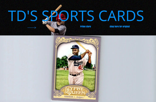 Jackie Robinson Gypsy Queen baseball card from 2012 Topps Gypsy series