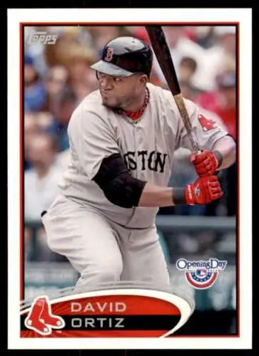 David Ortiz 2012 Topps Opening Day #18 baseball card with original gloss, Red Sox
