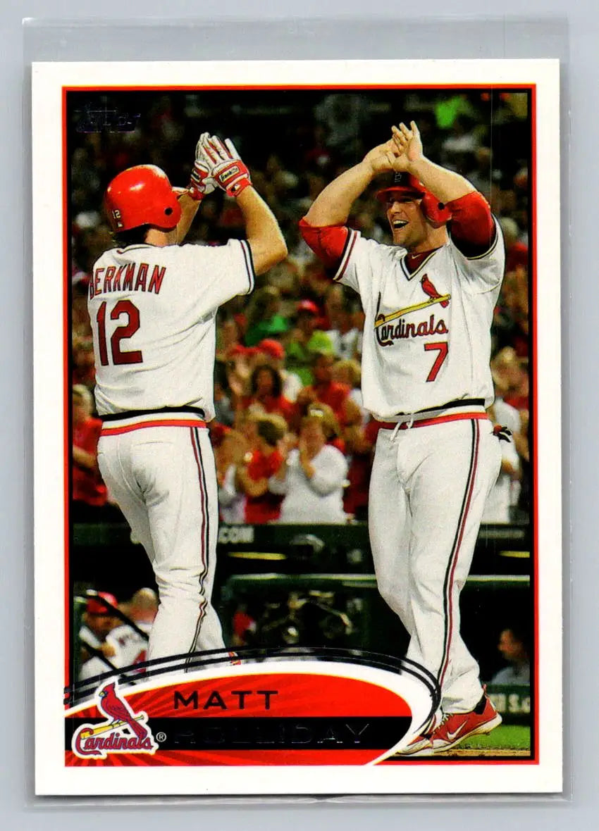 Baseball card of Matt Holliday STL3 from 2012 Topps St Louis Cardinals collection