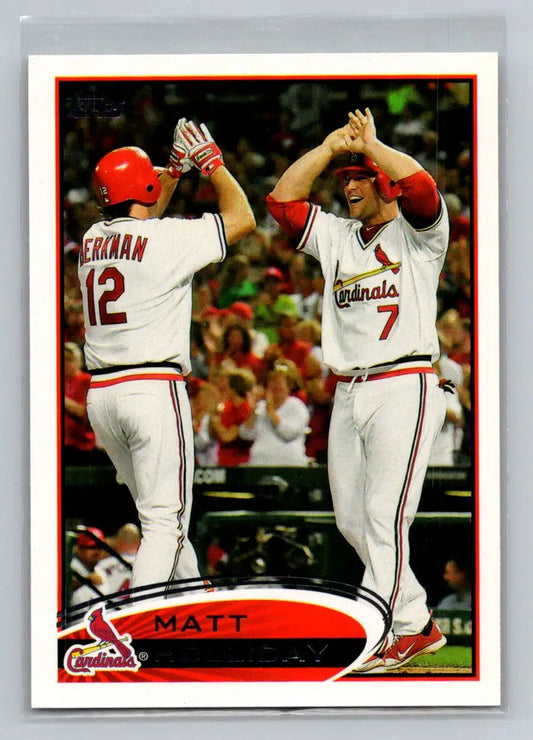 Baseball card of Matt Holliday STL3 from 2012 Topps St Louis Cardinals collection