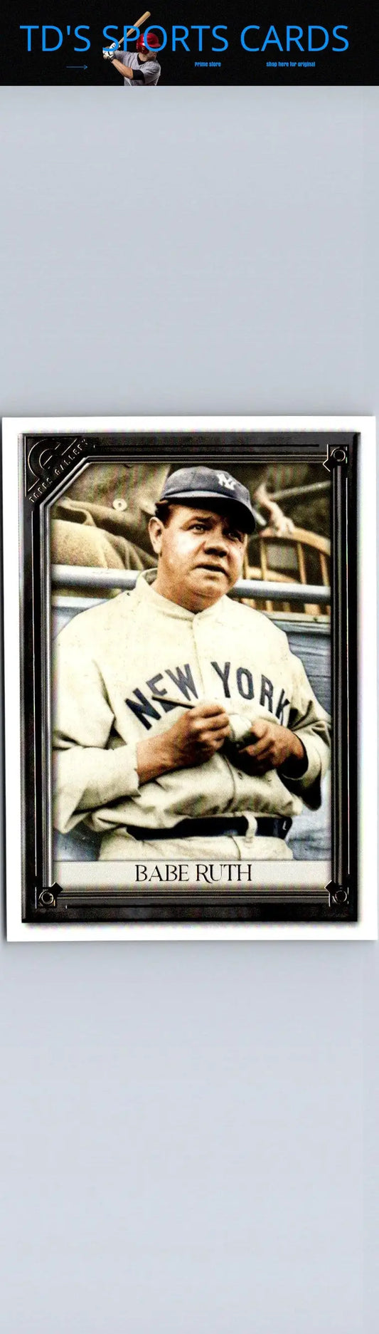 Babe Ruth baseball card from 2012 Topps Stickers #26 trading cards collection