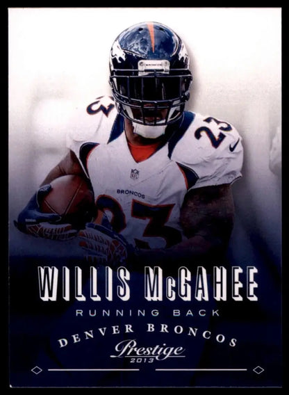 2013 Panini Prestige Willis McGahee #61 Denver Broncos Football Card NFL Sports - Football Card