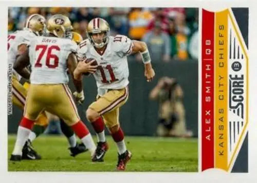 2013 Panini Score #106 Alex Smith NM-MT Chiefs football card with original gloss finish