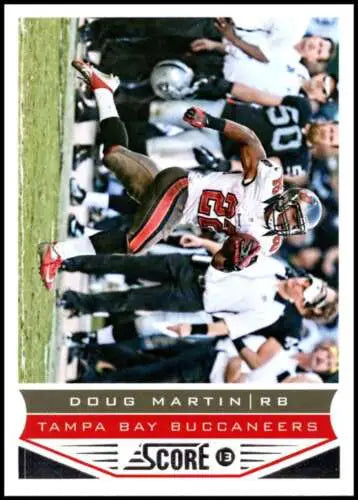 Doug Martin football card from 2013 Panini Score with original gloss, Buccaneers collectible