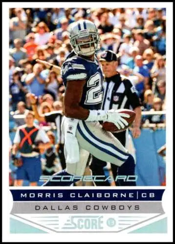 Morris Claiborne football card 2013 Panini Score original gloss NM-MT Cowboys