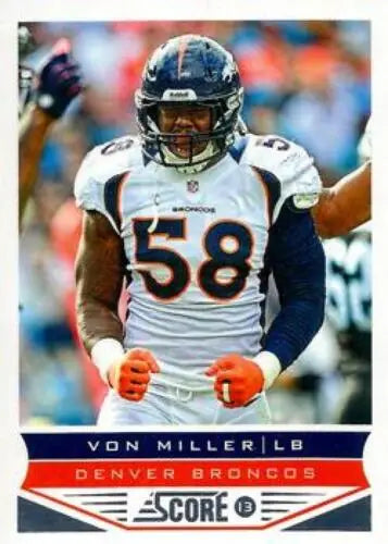 Von Miller football card 2013 Panini Score #67 in original gloss NM-MT condition