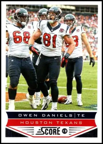 Owen Daniels football card 2013 Panini Score #85 original gloss Texans collectible