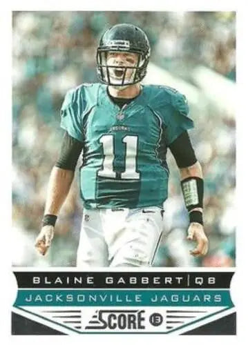 Blaine Gabbert 2013 Panini Score #95 football card with original gloss for collectors