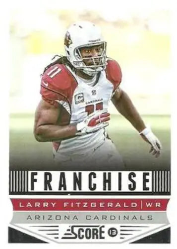 Larry Fitzgerald football card from 2013 Panini Score Franchise with original gloss