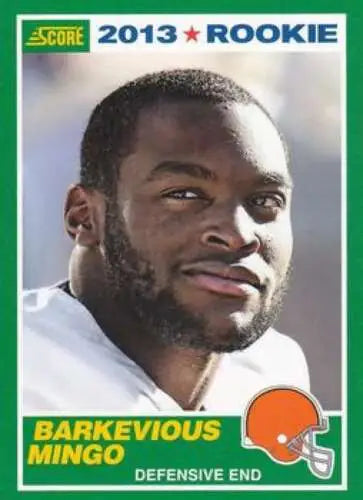 Barkevious Mingo 2013 Panini Score Rookie card with original gloss in NM-MT condition