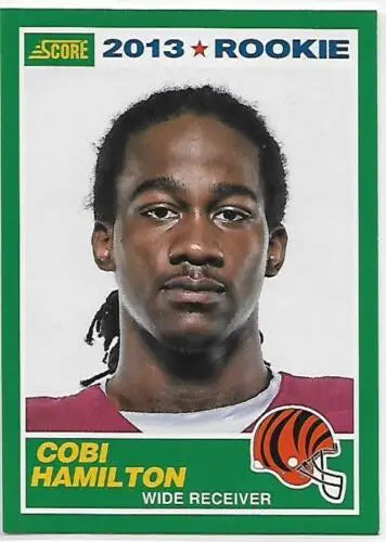 2013 Panini Score Rookie #347 Cobi Hamilton NM-MT RC with original gloss for Bengals fans
