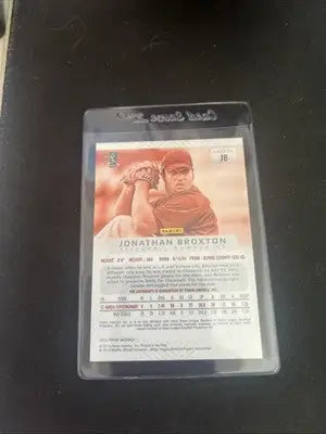 2013 Prizm Baseball Jonathan Broxton Auto card featuring player autograph and collectible design