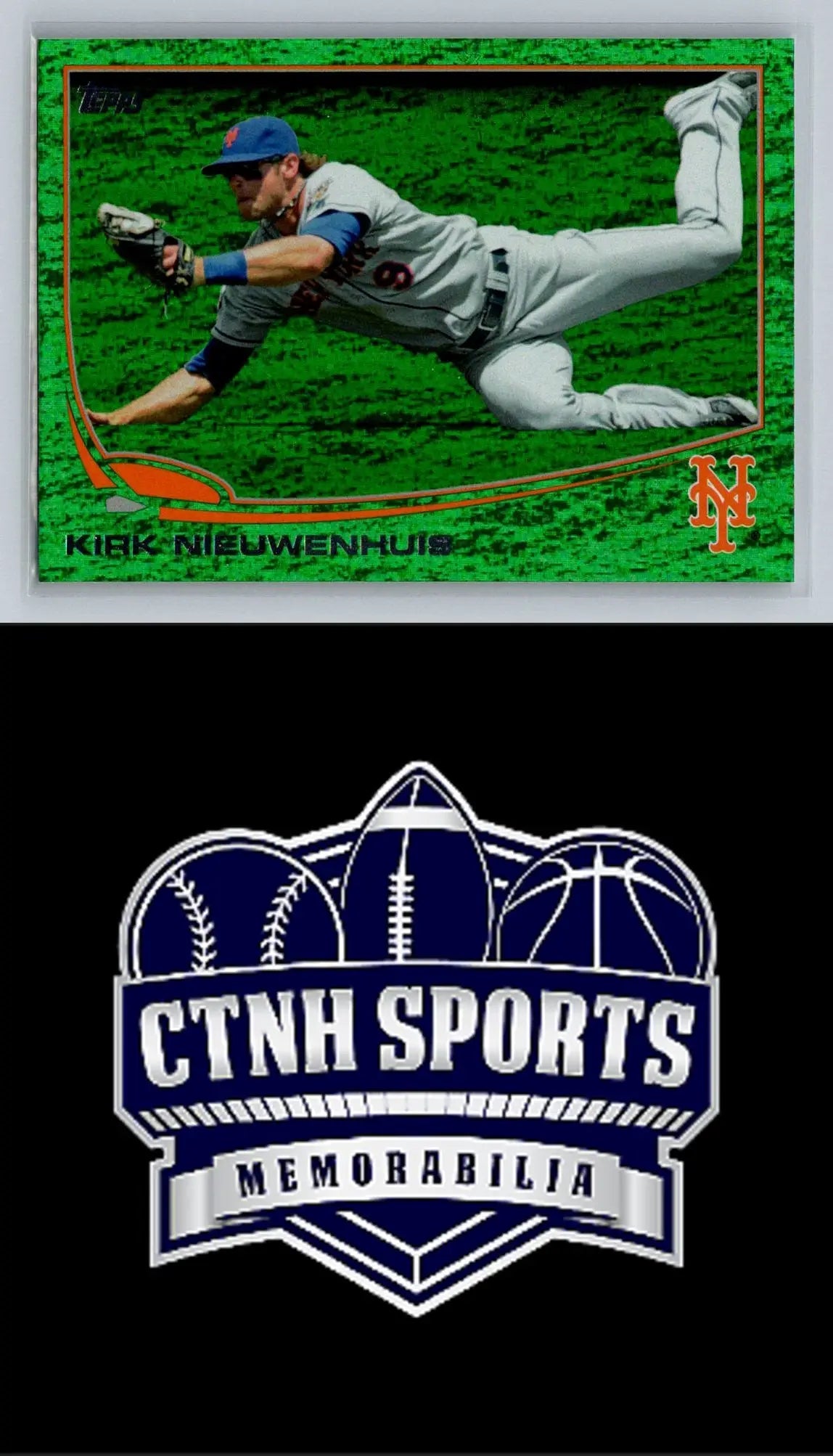 Kirk Nieuwenhuis Emerald Foil Baseball Card from the 2013 Topps collection
