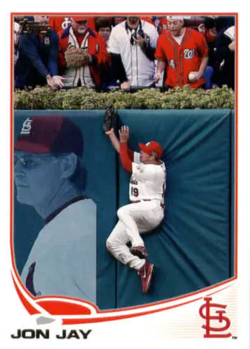 2013 Topps #224 Jon Jay NM-MT Cardinals baseball card with original gloss finish