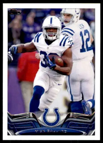 Vick Ballard football trading card 2013 Topps #283 original gloss Colts memorabilia