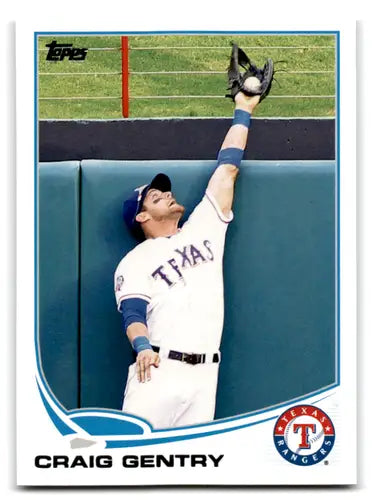 Original gloss Craig Gentry baseball card 2013 Topps NM-MT Rangers ID 71972