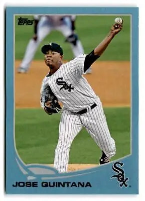 Baseball card of Jose Quintana featured in 2013 Topps #586 Jose Quintana Blue
