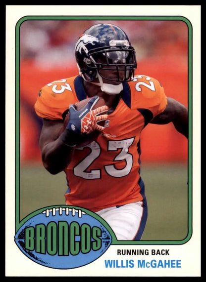 2013 Topps Archives Willis McGahee #26 Denver Broncos Football Card NFL Sports - Football Card
