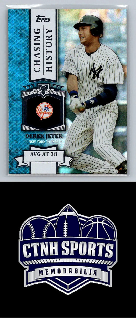 Derek Jeter 2013 Topps Chasing History Silver Foil Baseball Card New York Yankees