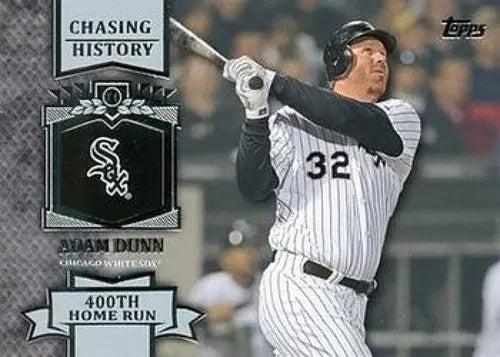 Baseball trading card of Adam Dunn from Topps Chasing History series White Sox